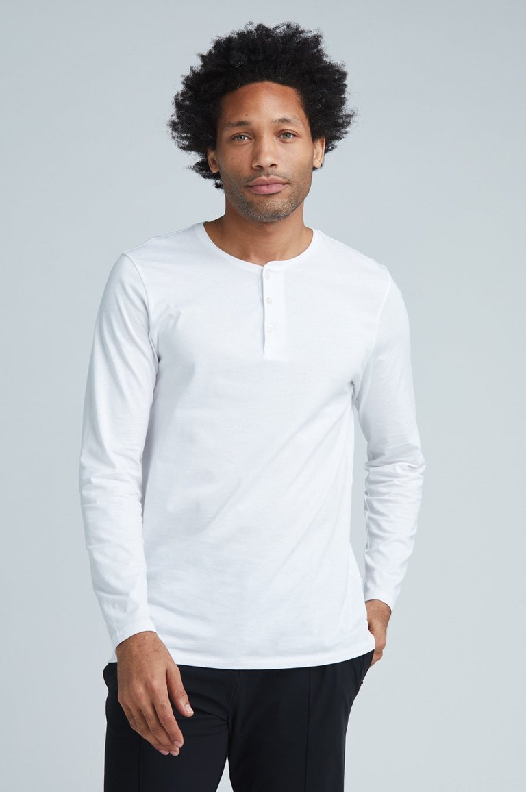 Henley - White - White