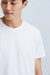 Men's White Plain T-Shirt