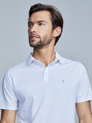 Oceaya Polo Slim Fit - White Royal Dot