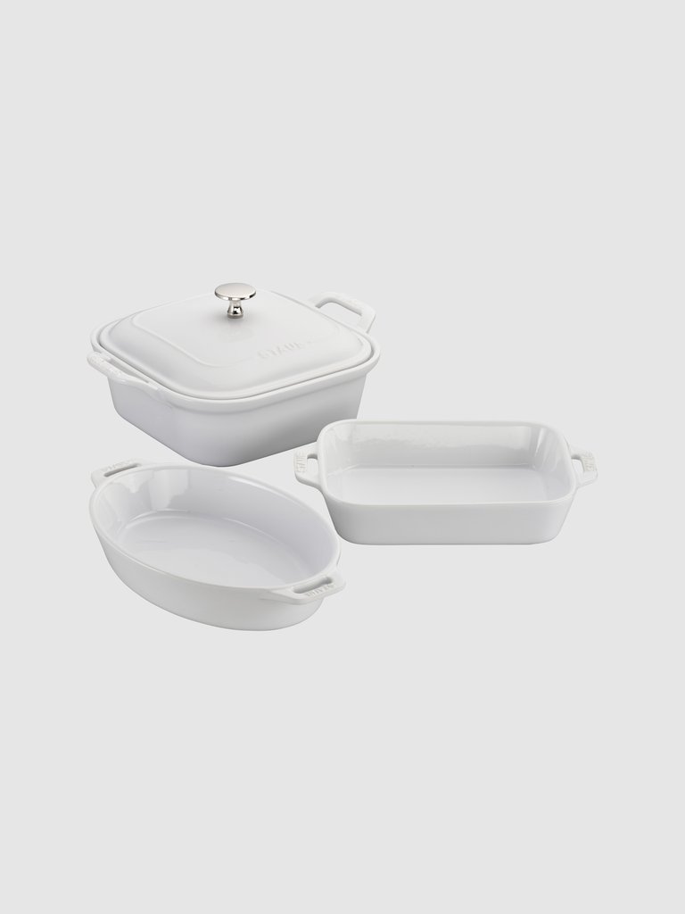 Ceramic 4-pc Mixed Baking Dish Set