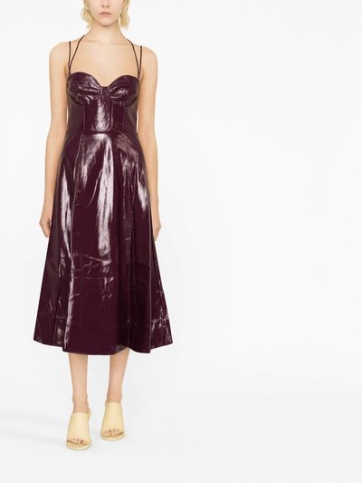 STAUD Abstract Faux-Leather Dress product
