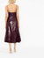 Abstract Faux-Leather Dress