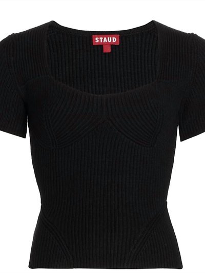 STAUD Buxton Bustier Style Rib Knit Top product