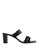 Frankie Ruched Sandal - Black