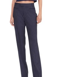 Koa Pant In Navy Pinstripe - Navy Pinstripe