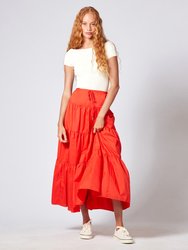 Lucca Drawstring Maxi Skirt