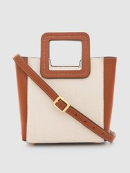 Mini Shirley Leather Bag - Natural Brown