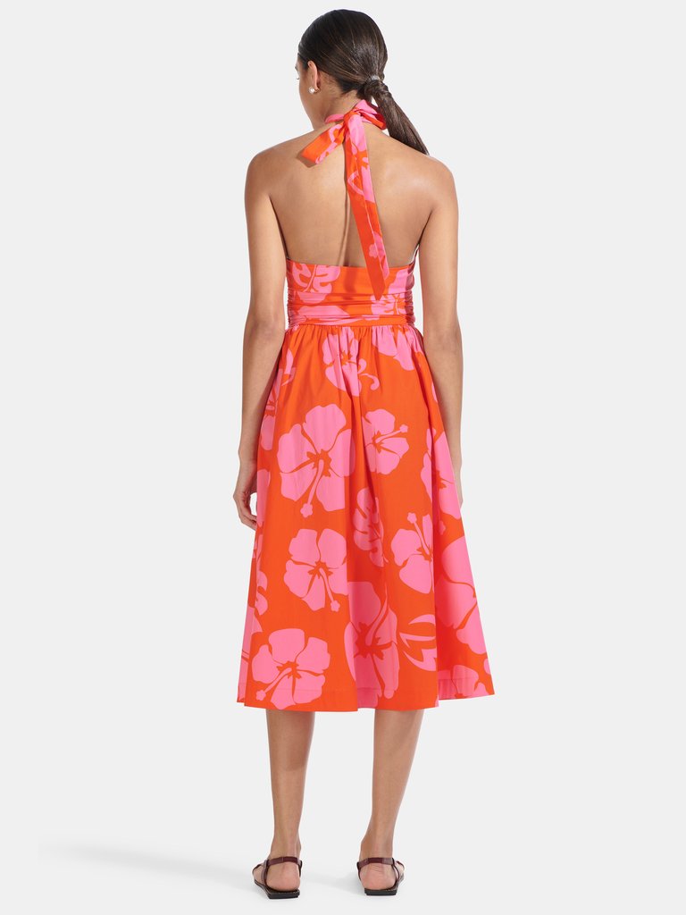 Moana Halterneck Midi Dress 