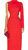 Staud Women Kirsten One Shoulder Back Slit Silhouette Long Dress Fire Red - Red