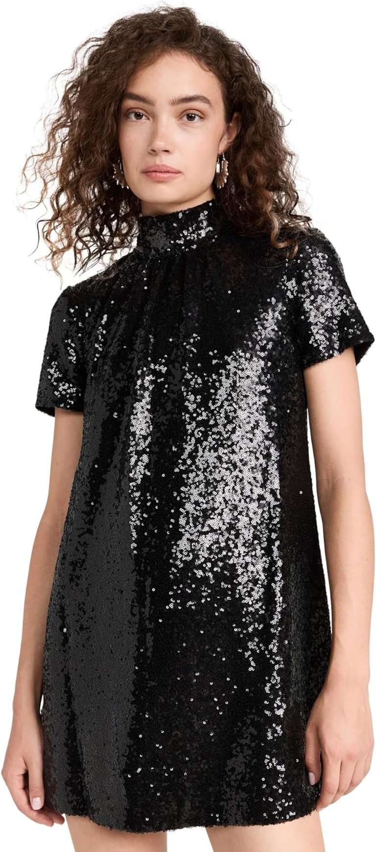 Staud Women Mini Ilana Cotton Elastane Dress - Black