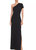 Women Adalynn One Shoulder Neckline Cocktail Maxi Dress Black - Black