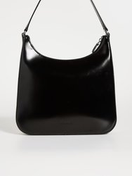 Women Alec Embossed Logo Shoulder Leather Bag