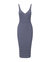 Women Bodycon Dress Dana Sleeveless Midi Navy Micro Stripe