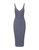 Women Bodycon Dress Dana Sleeveless Midi Navy Micro Stripe