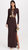 Women Delphine Dress Dark Chocolate Brown Maxi Gown - Brown