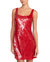 Women Eclipse Polyester Sleeveless Mini Dress Poinsettia - Red