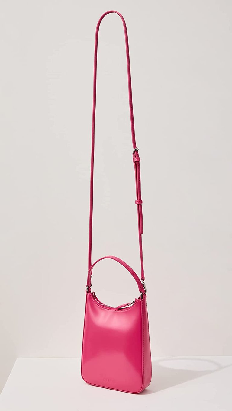 Women Mini Alec Removable Crossbody Strap Leather Tote Bag Blossom OS - Pink