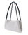 Women Penny Crystal Rhinestone Mini Shoulder Leather Bag - Silver