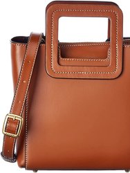Women Shirley Mini Detachable Strap Crossbody Leather Bag - Tan