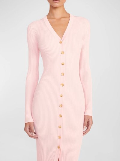 STAUD Women Shoko Long Sleeves Sweater Cherry Blossom Midi Dress product