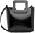 Women's Black Leather Mini Shirley Bag Handbag Crossbody - Black