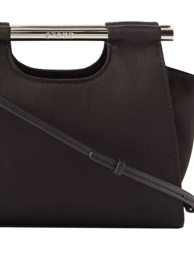 STAUD Women's Black Mar Metal-Handle Satin Cross-Body Bag product