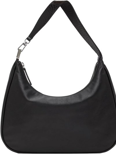 STAUD Women's Black Sylvie Leather Shoulder Handbag product
