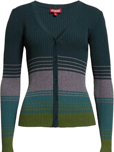 STAUD Women'S Cargo Color Block Ribbed Sweater product