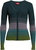 Women'S Cargo Color Block Ribbed Sweater - Pine Forest