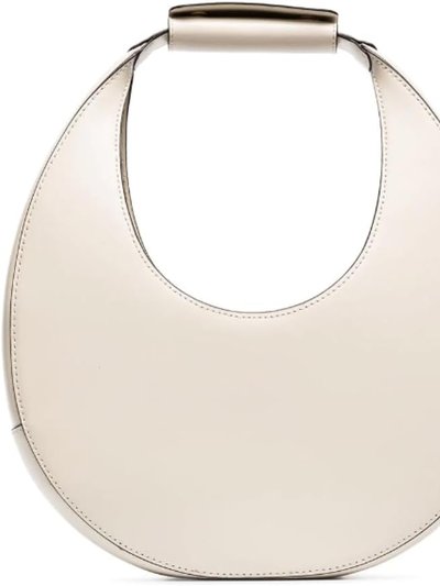 STAUD Women's Cream Leather Moon Handbag product