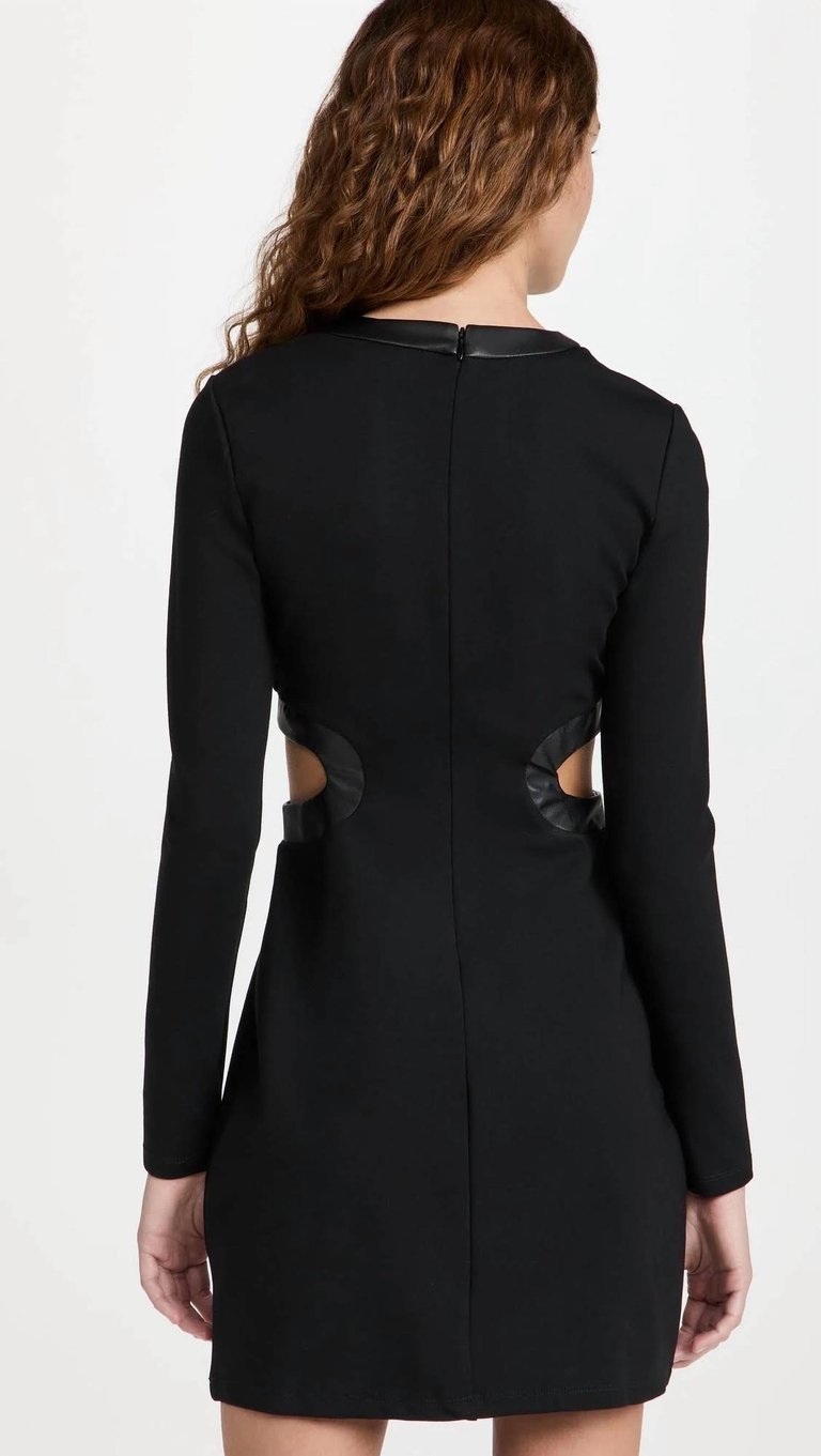 Women's Mini Long Sleeve Dolce Dress In Black