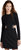 Women's Mini Long Sleeve Dolce Dress - Black