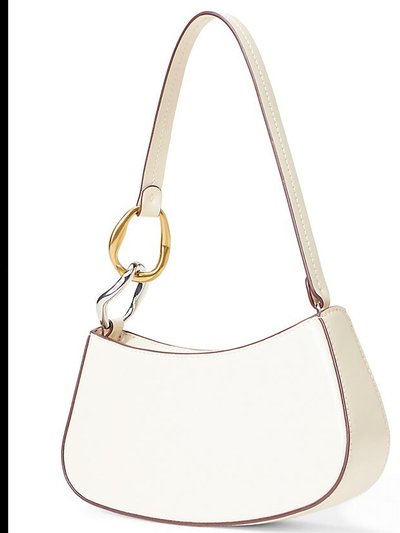 STAUD Women's Ollie Leather Shoulder Handbag, Cream product