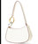Women's Ollie Leather Shoulder Handbag, Cream - Cream