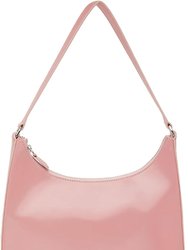 Women's Pink Cherry Blossom Leather Alec Shoulder Handbag - Cherry Blossom