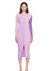 Women's Shoko Sweater Dress, Iris Multi Lavender Ribbed Knit Color Block