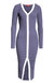 Women's Shoko Sweater Dress, Navy Micro Stripe - Navy Micro Stripe