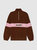 Deco 1/4 Zip Polar Fleece - Brown/Pink