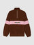 Deco 1/4 Zip Polar Fleece - Brown/Pink