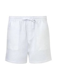 Linen Short - White - White