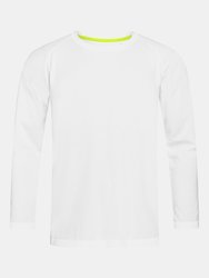 Stedman Mens Active 140 Long Sleeved Tee (White) - White