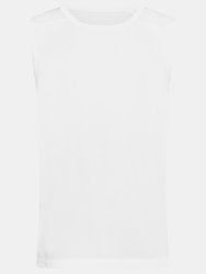 Stedman Mens Active 140 Sleeveless Tee (White) - White