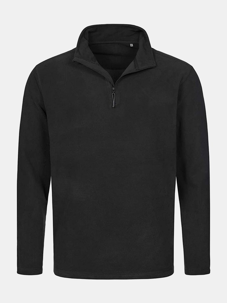 Stedman Mens Active Half Zip Fleece (Black Opal) - Black Opal