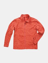 Stedman Mens Active Melange Fleece Jacket (Pumpkin Melange) - Pumpkin Melange