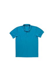 Stedman Mens Active Pique Polyester Polo (Hawaii Blue) - Hawaii Blue