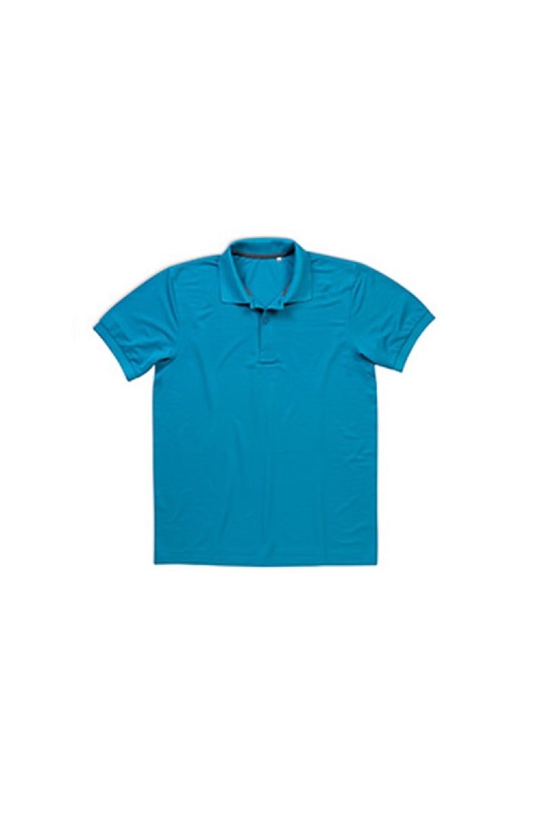 Stedman Mens Active Pique Polyester Polo (Hawaii Blue) - Hawaii Blue