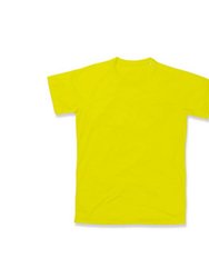 Stedman Mens Active Raglan Mesh T-Shirt (Cyber Yellow) - Cyber Yellow