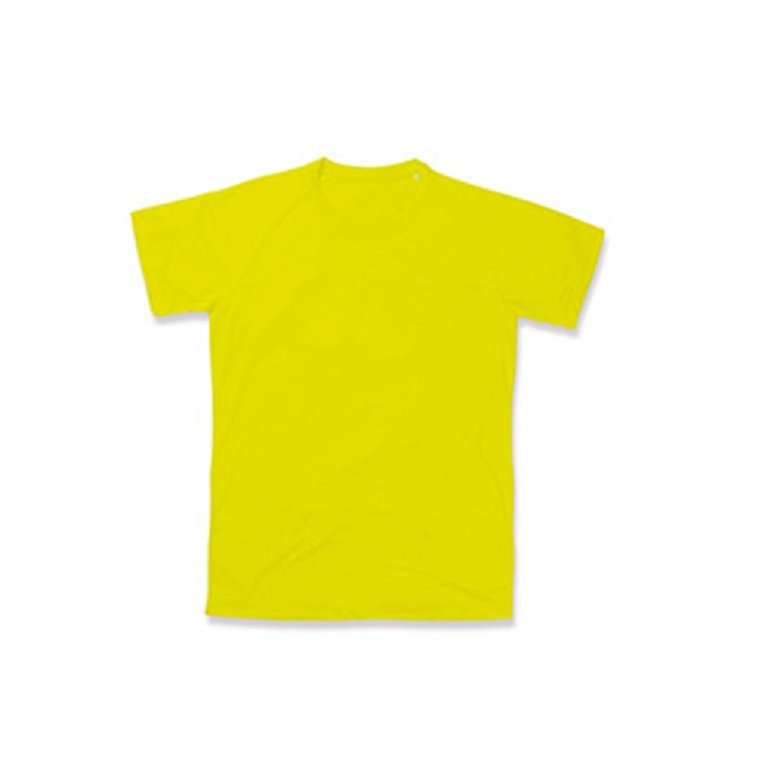 Stedman Mens Active Raglan Mesh T-Shirt (Cyber Yellow) - Cyber Yellow