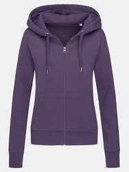 Stedman Womens/Ladies Active Zip Hood (Deep Berry) - Deep Berry