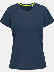 Stedman Womens/Ladies Raglan Mesh T-Shirt (King Blue) - King Blue